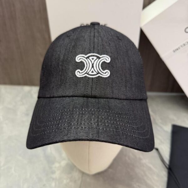 réplica,joyas,joyería,1:1,replica,fake,lujo,barato Gorra CELINE original hecha a medida con el icónico logotipo de doble C del Triunfo de la marca bordado en el cuerpo (G8MMA5)