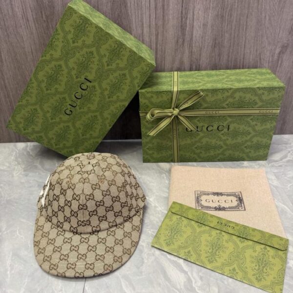 réplica,joyas,joyería,1:1,replica,fake,lujo,barato Gorra de béisbol de visera plana GUCCI (1GO3EX)