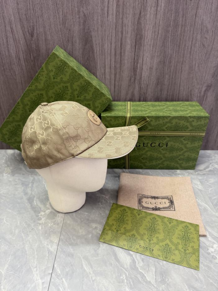 réplica,joyas,joyería,1:1,replica,fake,lujo,barato réplica,joyas,joyería,1:1,replica,fake,lujo,barato Gorra de béisbol GUCCI, lona clásica con monograma GG y etiqueta de cuero (grabada con «G(XW2540)»).