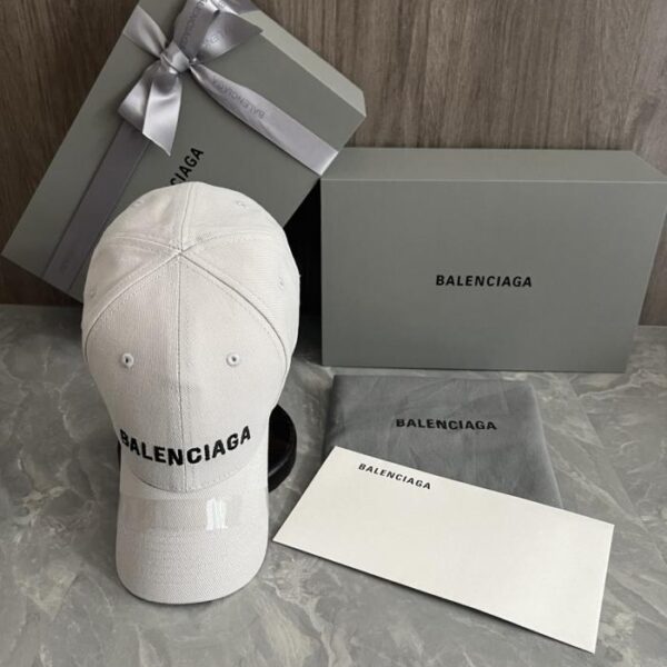 réplica,joyas,joyería,1:1,replica,fake,lujo,barato Gorra de béisbol Balenciaga (versión de importación para venta al por menor) con logotipo Balenciaga bordado en la parte delantera (6ZLZCL)