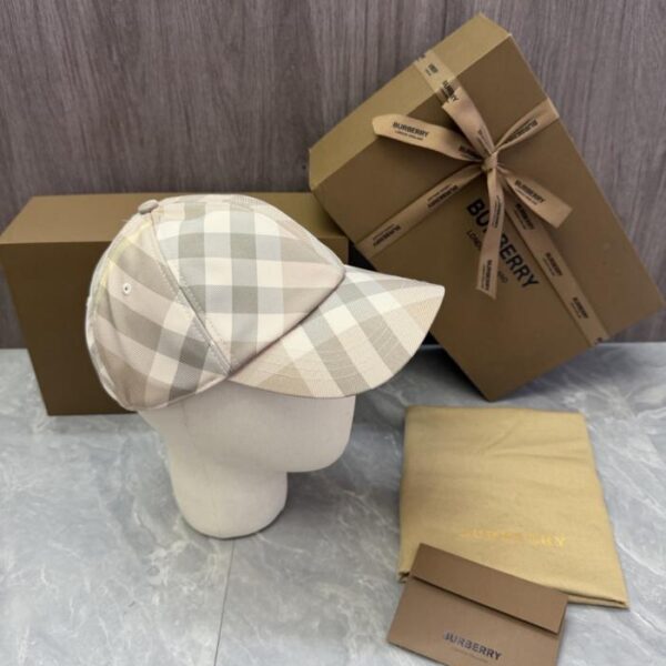 réplica,joyas,joyería,1:1,replica,fake,lujo,barato Gorra de béisbol clásica a cuadros, hecha a medida por Burberry (YTY3CU)