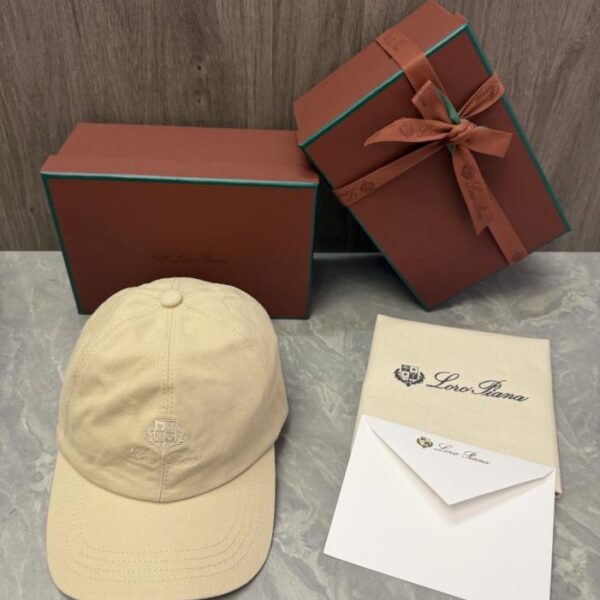 réplica,joyas,joyería,1:1,replica,fake,lujo,barato Gorra de béisbol Loro Piana Storm System (S4281F)