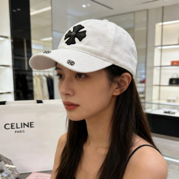 réplica,joyas,joyería,1:1,replica,fake,lujo,barato Gorra de béisbol Chrome Hearts con cruz desgastada (X8E2H3)