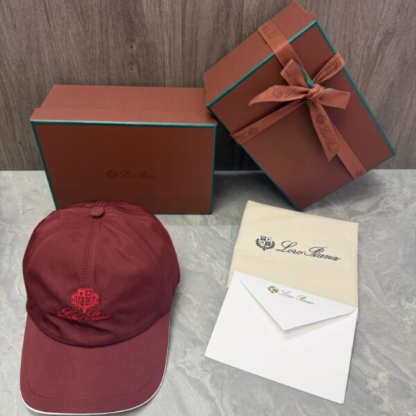réplica,joyas,joyería,1:1,replica,fake,lujo,barato Gorra de béisbol Loro Piana Storm System (1NSLNT)