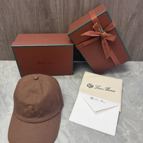 réplica,joyas,joyería,1:1,replica,fake,lujo,barato Gorra de béisbol Loro Piana Storm System (M0EXQB)