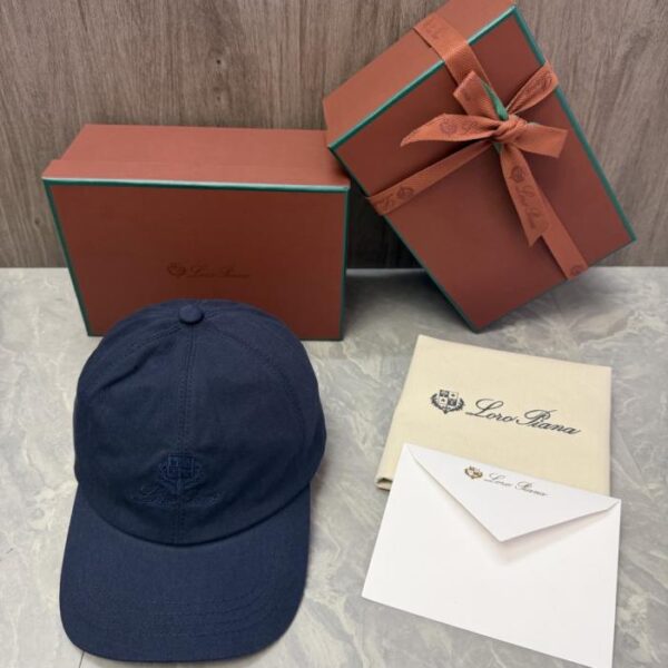 réplica,joyas,joyería,1:1,replica,fake,lujo,barato Gorra de béisbol Loro Piana Storm System (WMFK66)