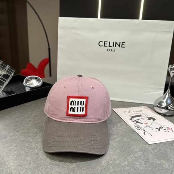 réplica,joyas,joyería,1:1,replica,fake,lujo,barato Gorra de béisbol original MIuMiu de primavera/verano, confección exquisita y calidad superior (Z6SUIZ)