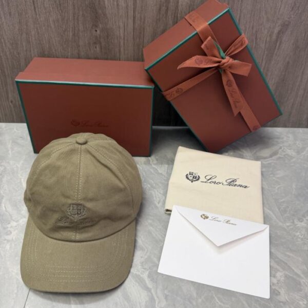 réplica,joyas,joyería,1:1,replica,fake,lujo,barato Gorra de béisbol Loro Piana Storm System (22ZMK4)