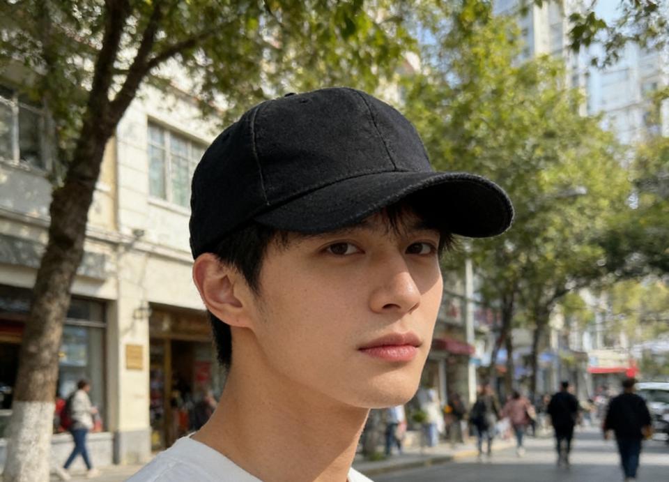 réplica,joyas,joyería,1:1,replica,fake,lujo,barato réplica,joyas,joyería,1:1,replica,fake,lujo,barato Gorra de béisbol de lona con logo triangular de Prada (GA8YIA)