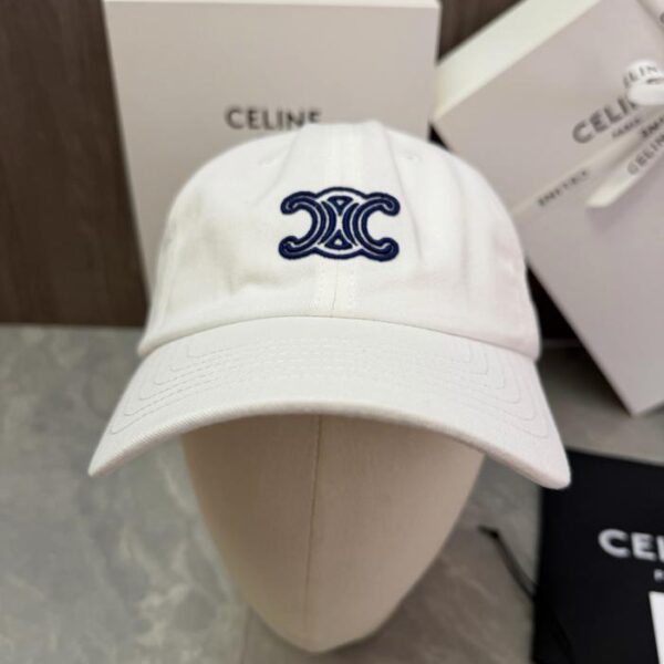 réplica,joyas,joyería,1:1,replica,fake,lujo,barato Gorra CELINE original personalizada con logotipo doble C Triomphe bordado (3U5X04)