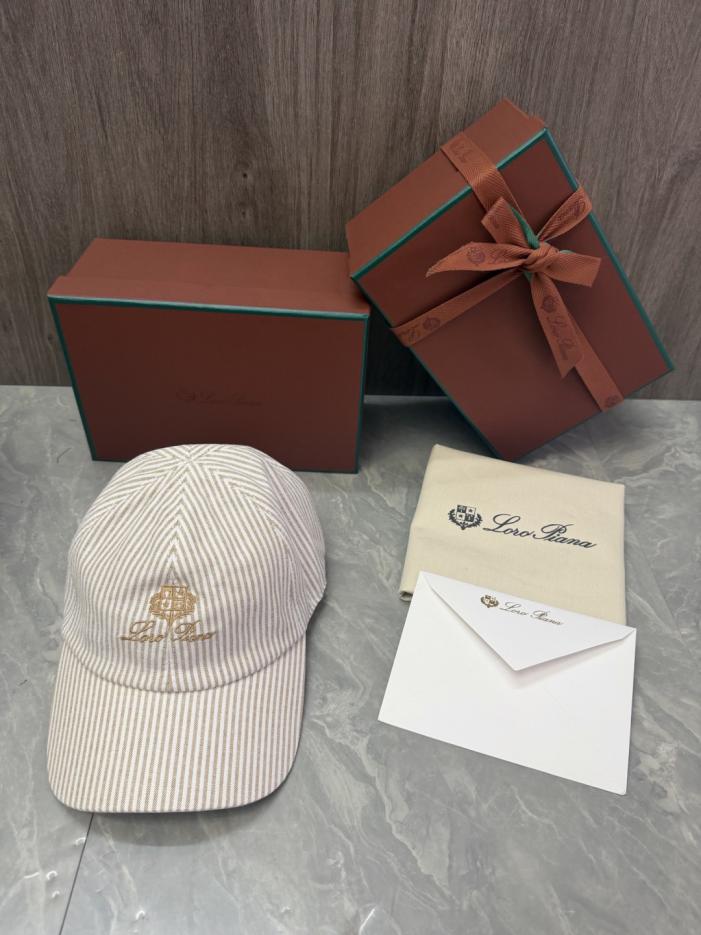 réplica,joyas,joyería,1:1,replica,fake,lujo,barato réplica,joyas,joyería,1:1,replica,fake,lujo,barato Gorra de béisbol a rayas Loro Piana Storm System (THQNGQ)