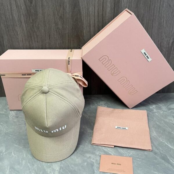 réplica,joyas,joyería,1:1,replica,fake,lujo,barato Gorra de béisbol MiuMiu Original Custom Color Macaron (ATXMJN)