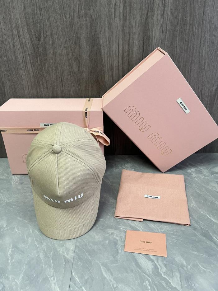 réplica,joyas,joyería,1:1,replica,fake,lujo,barato réplica,joyas,joyería,1:1,replica,fake,lujo,barato Gorra de béisbol MiuMiu Original Custom Color Macaron (ATXMJN)