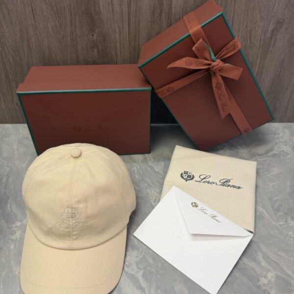réplica,joyas,joyería,1:1,replica,fake,lujo,barato Gorra de béisbol Loro Piana Storm System (M2D7C4)