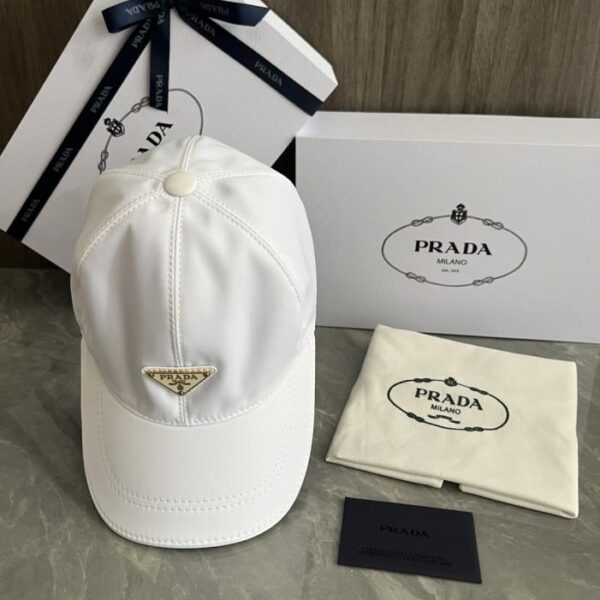 réplica,joyas,joyería,1:1,replica,fake,lujo,barato Gorra de béisbol Prada, diseño original, hecha a medida, disponible en el sitio web oficial (R00O4K)
