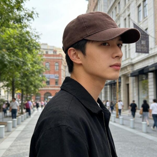 réplica,joyas,joyería,1:1,replica,fake,lujo,barato Gorra de béisbol de lona con logo triangular de Prada (2A5Y9N)