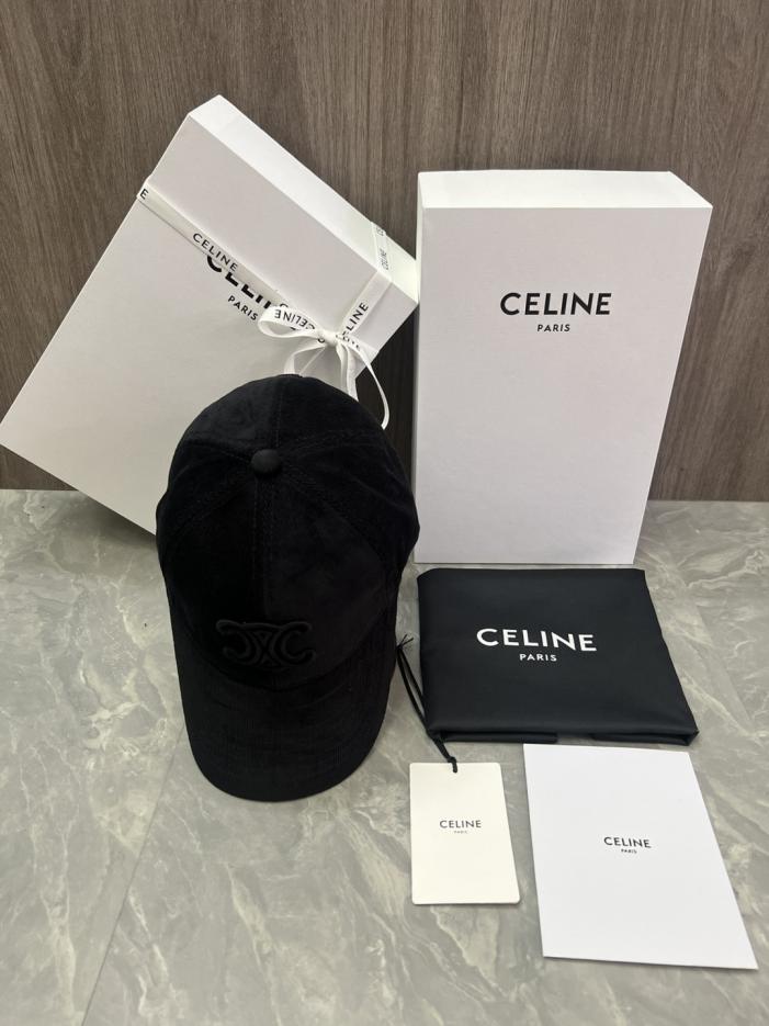 réplica,joyas,joyería,1:1,replica,fake,lujo,barato réplica,joyas,joyería,1:1,replica,fake,lujo,barato Gorra de béisbol CELINE Original Custom Cotton Velvet con aplique de logotipo (0DE2V6) – Mismo estilo que en el sitio web oficial