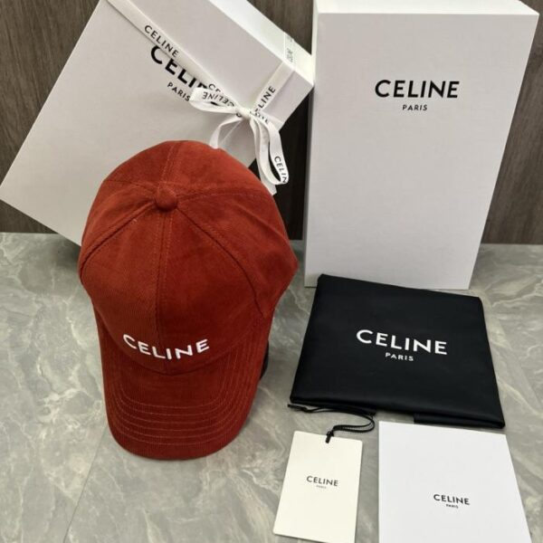 réplica,joyas,joyería,1:1,replica,fake,lujo,barato Gorra de béisbol CELINE Original Custom Cotton Velvet con aplique de logotipo (XK16SF) – Mismo estilo que en el sitio web oficial