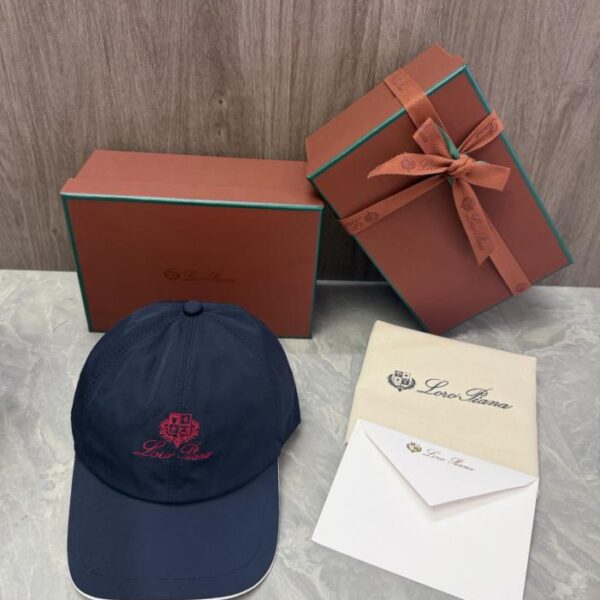 réplica,joyas,joyería,1:1,replica,fake,lujo,barato Gorra de béisbol Loro Piana Storm System (1OUFS9)