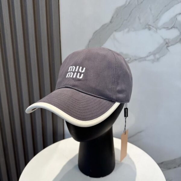 réplica,joyas,joyería,1:1,replica,fake,lujo,barato Gorra de béisbol bordada MiuMiu New Order (HE9MQY)