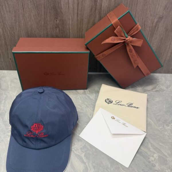 réplica,joyas,joyería,1:1,replica,fake,lujo,barato Gorra de béisbol Loro Piana Storm System (M7K9FG)