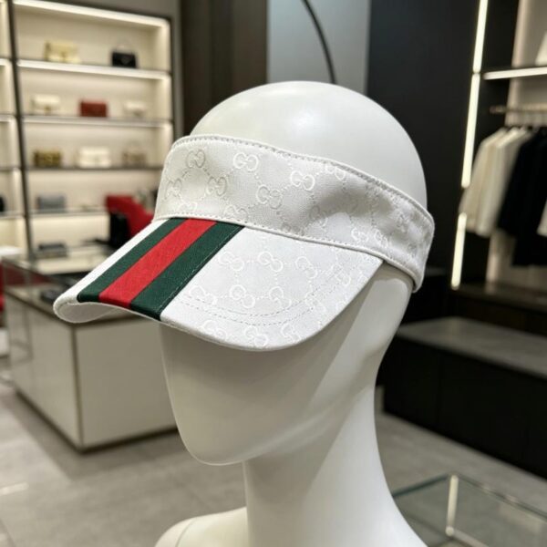 réplica,joyas,joyería,1:1,replica,fake,lujo,barato Visera clásica de GUCCI con correas rojas y verdes (CB5U2X)