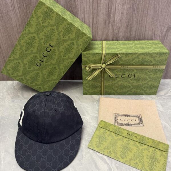 réplica,joyas,joyería,1:1,replica,fake,lujo,barato Gorra de béisbol de visera plana GUCCI (9FJKD7)