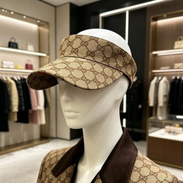 réplica,joyas,joyería,1:1,replica,fake,lujo,barato Gorra de sol con visera clásica con monograma de Gucci (ZD9IME)