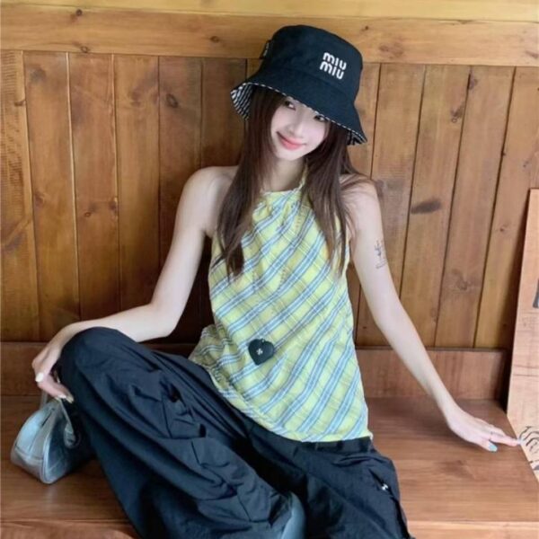 réplica,joyas,joyería,1:1,replica,fake,lujo,barato Gorro de pescador reversible MiuMiu, unisex (8FNQVQ)