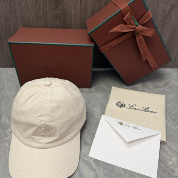 réplica,joyas,joyería,1:1,replica,fake,lujo,barato Gorra de béisbol Loro Piana Storm System (12T7VF)