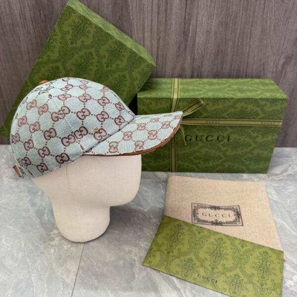 réplica,joyas,joyería,1:1,replica,fake,lujo,barato Gorra de béisbol GUCCI con el clásico estampado jacquard de doble G (7S5DI1)