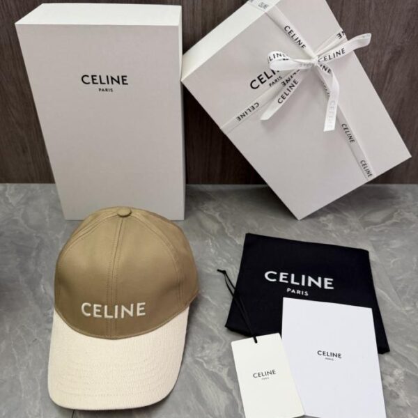 réplica,joyas,joyería,1:1,replica,fake,lujo,barato Diseño exclusivo de CELINE. El nombre de la marca CELINE (18AA67) está bordado en tres dimensiones en la parte delantera del sombrero.