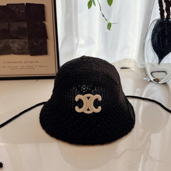 réplica,joyas,joyería,1:1,replica,fake,lujo,barato Sombrero de pescador tejido calado estilo CELINE (C3KD1G)