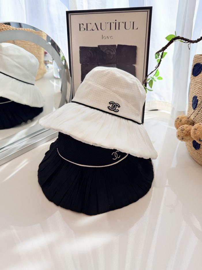 réplica,joyas,joyería,1:1,replica,fake,lujo,barato réplica,joyas,joyería,1:1,replica,fake,lujo,barato Sombrero de pescador plisado de Chanel (34HVZY)