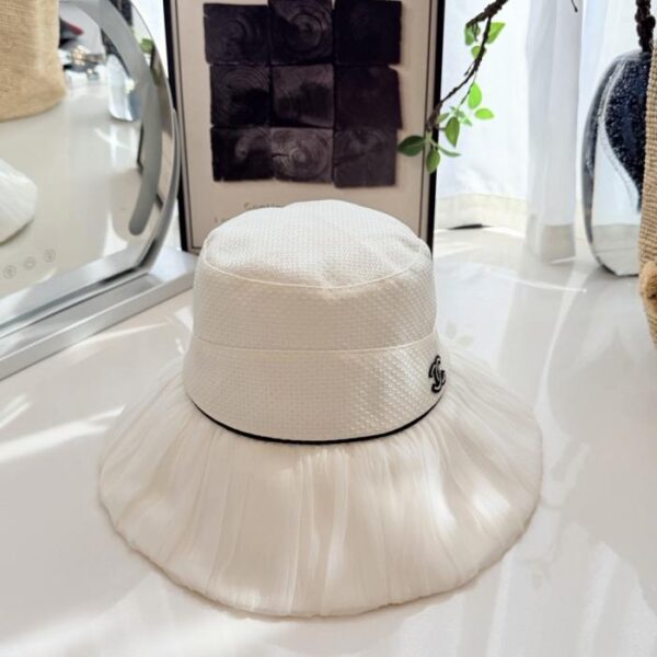 réplica,joyas,joyería,1:1,replica,fake,lujo,barato Sombrero tipo pescador plisado de Chanel (C7OEAX)