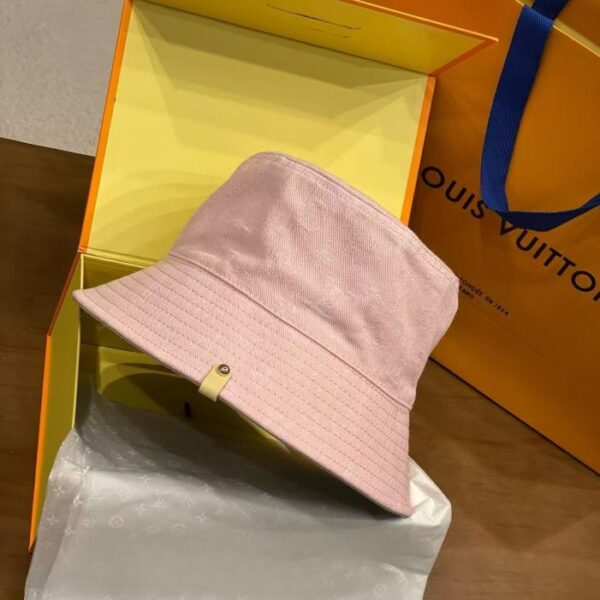 réplica,joyas,joyería,1:1,replica,fake,lujo,barato El nuevo sombrero de pescador reversible de mezclilla de LV (4IMAX2)