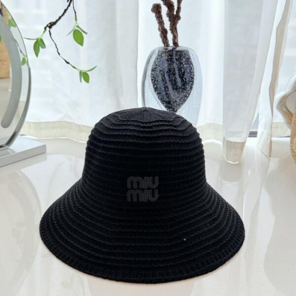 réplica,joyas,joyería,1:1,replica,fake,lujo,barato Sombrero de pescador de paja Miu Miu, hecho de paja natural (9U7SI8)