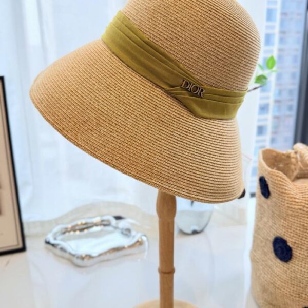 réplica,joyas,joyería,1:1,replica,fake,lujo,barato Sombrero de pescador de paja Dior, hecho de rafia (GVX5IO)