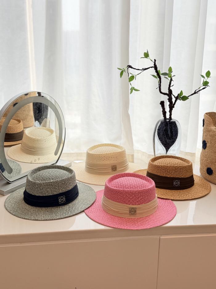 réplica,joyas,joyería,1:1,replica,fake,lujo,barato réplica,joyas,joyería,1:1,replica,fake,lujo,barato Sombrero de ala plana de Loewe (4736YL)