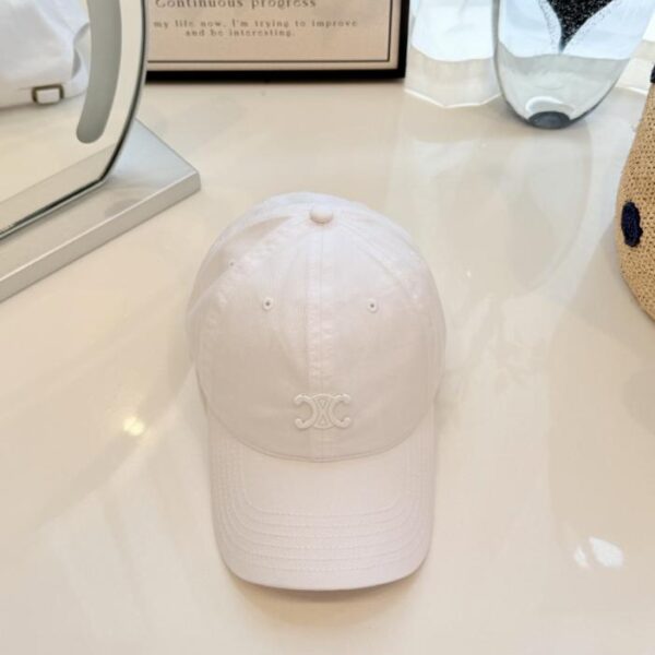 réplica,joyas,joyería,1:1,replica,fake,lujo,barato Gorra de béisbol Celine 100% algodón con parte superior suave (0ZM6Q4)