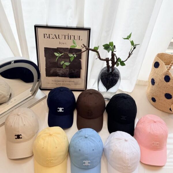 réplica,joyas,joyería,1:1,replica,fake,lujo,barato Gorra de béisbol Celine 100% algodón con parte superior suave (GV14FN)
