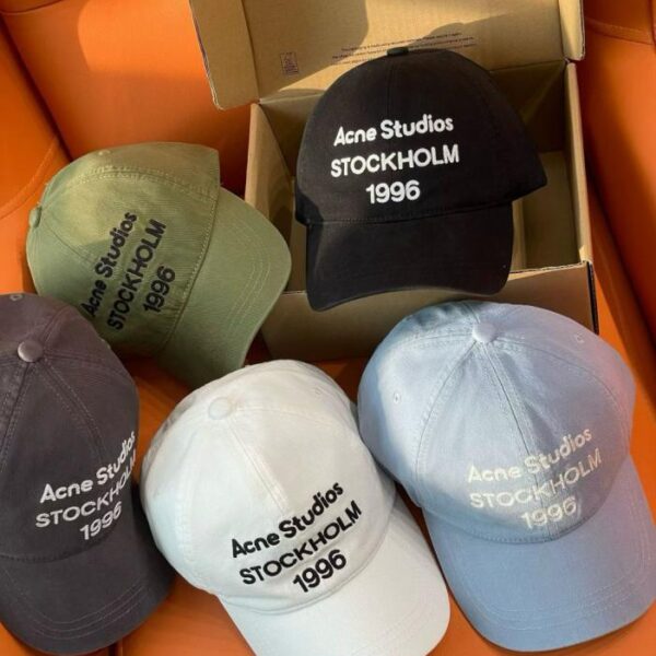 réplica,joyas,joyería,1:1,replica,fake,lujo,barato Gorra de béisbol con letras de Acne Studios de 1996 (JH5GFB)