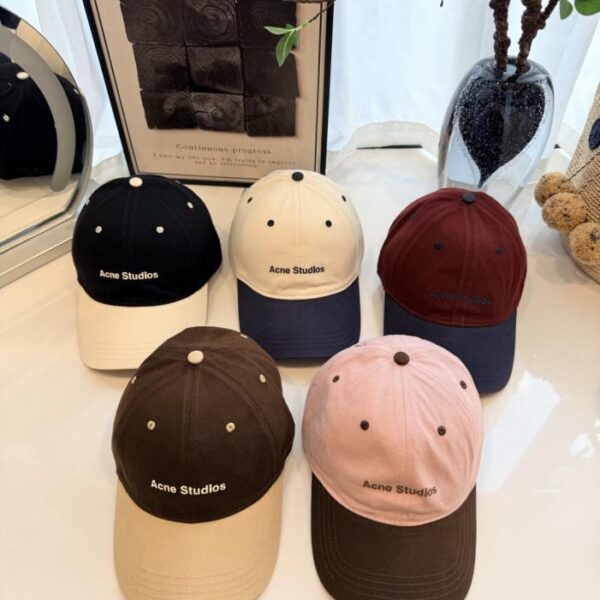 réplica,joyas,joyería,1:1,replica,fake,lujo,barato Gorra de béisbol Acne Studios Color Block (OMSB8Q)