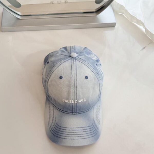 réplica,joyas,joyería,1:1,replica,fake,lujo,barato Nueva gorra de béisbol de mezclilla lavada de Balenciaga (LVCRAY)
