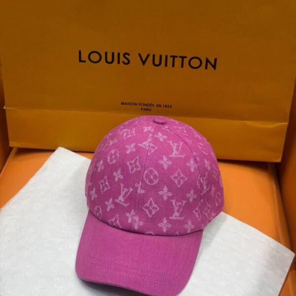 réplica,joyas,joyería,1:1,replica,fake,lujo,barato Sombrero tipo pescador/gorra de béisbol de mezclilla con monograma de Louis Vuitton (S6FHLU)