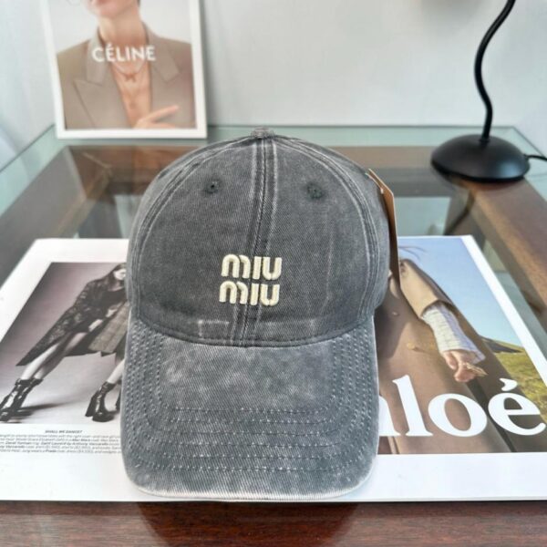 réplica,joyas,joyería,1:1,replica,fake,lujo,barato MiuMiu nueva gorra de béisbol (1VAUZW)