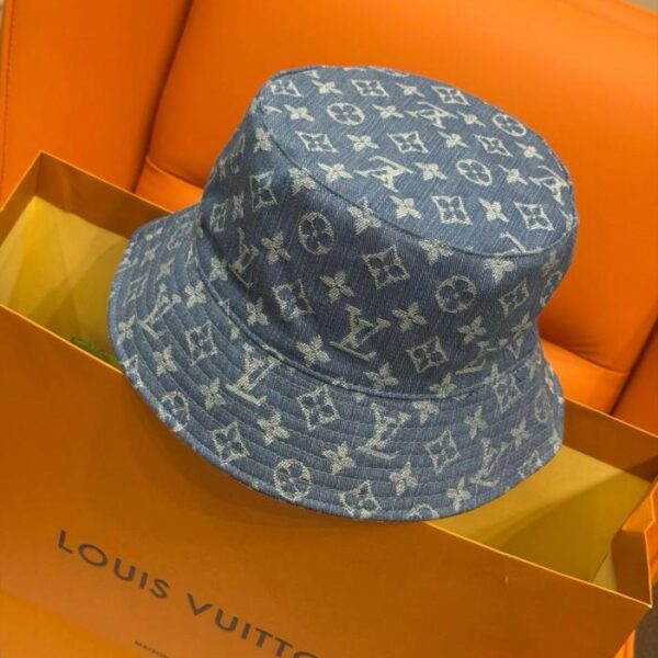 réplica,joyas,joyería,1:1,replica,fake,lujo,barato Sombrero tipo pescador/gorra de béisbol de mezclilla con monograma de Louis Vuitton (C4NZWW)