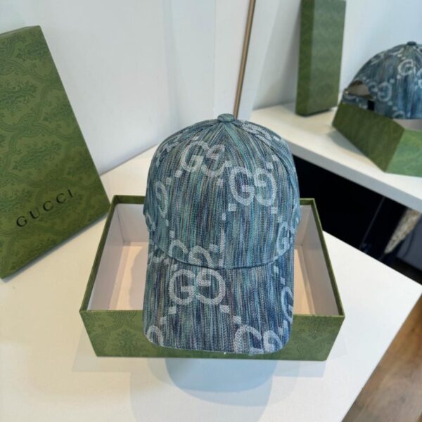 réplica,joyas,joyería,1:1,replica,fake,lujo,barato Gorra de béisbol Gucci, novedad en la página web oficial de GUCCI, con tejido jacquard de mezclilla (NLLBCN).