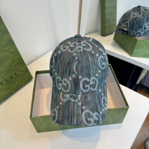réplica,joyas,joyería,1:1,replica,fake,lujo,barato Gorra de béisbol Gucci, novedad en la página web oficial de GUCCI, con acabado jacquard de mezclilla (VHN8SK).