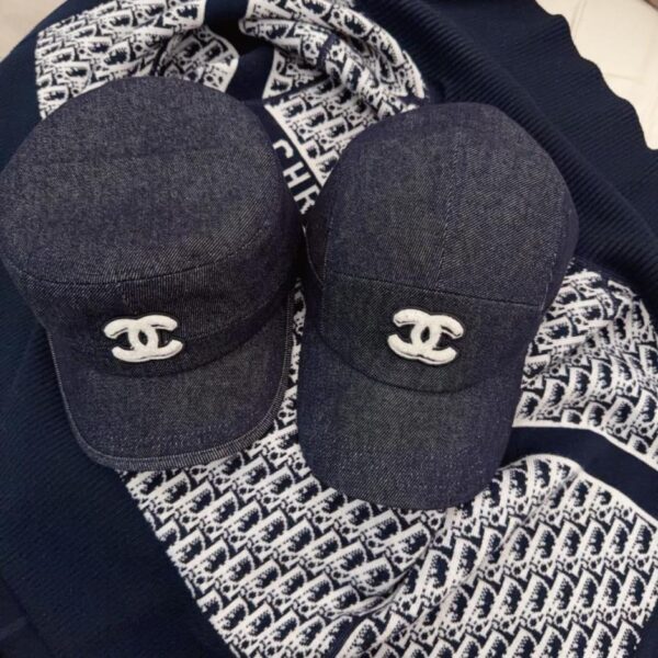 réplica,joyas,joyería,1:1,replica,fake,lujo,barato Gorra de béisbol/repartidor de periódicos de mezclilla Chanel Primavera/Verano 2026 (0UNWZ4)